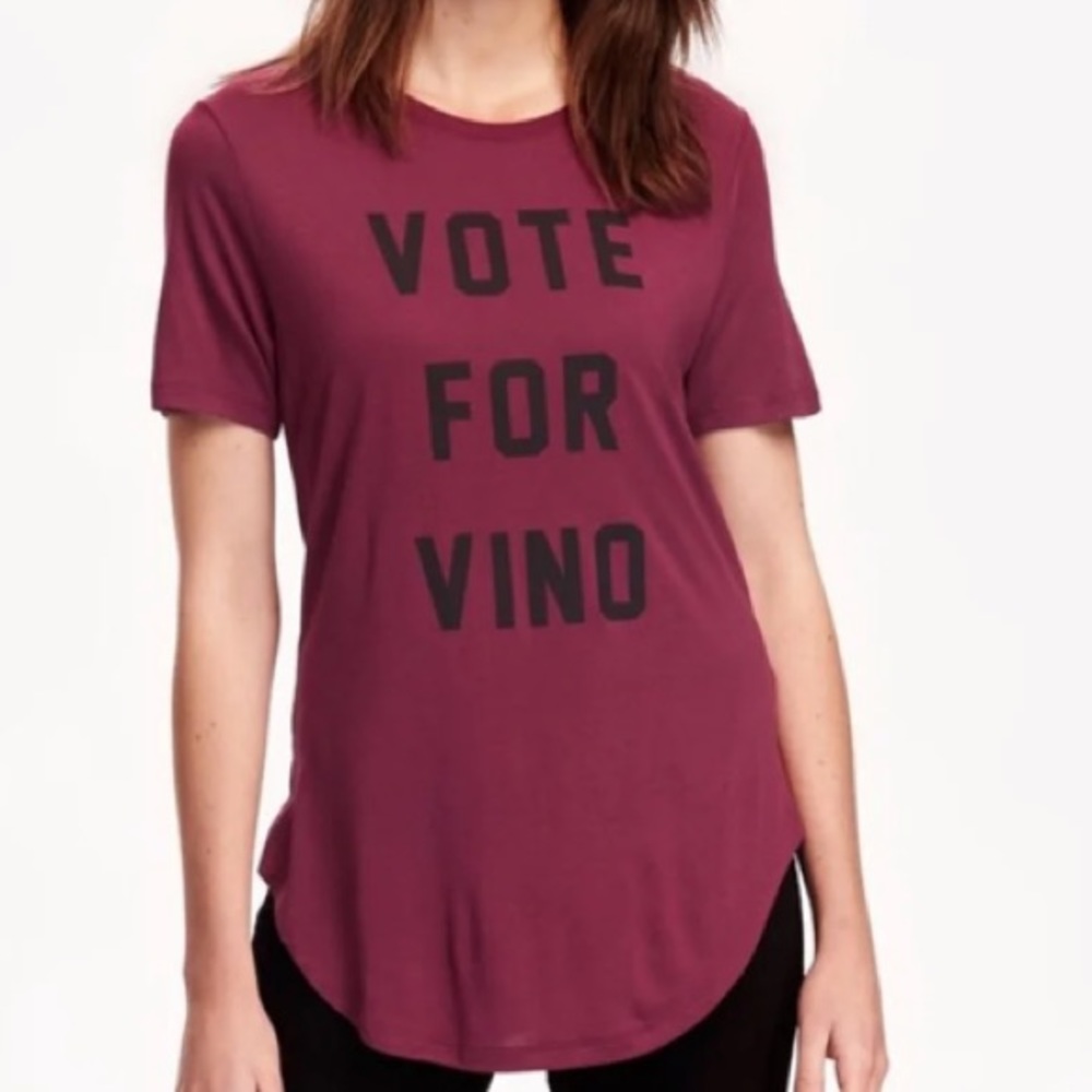 Vote For Vino Maroon Tee